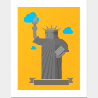 Graphic Statue of Liberty Posters and Art